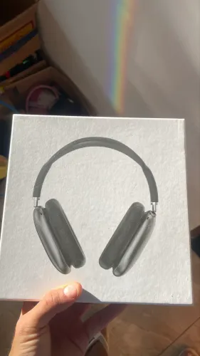 Caixa Air Pods max Original (com capa de couro)preta 