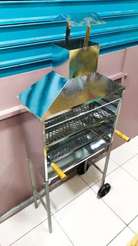 Carrinho Churrasco Comercial Galvanizado Novo