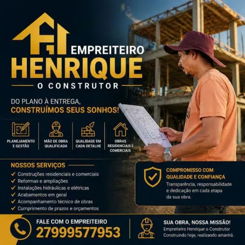 Pedreiro Empreiteiro profissional disponível ?