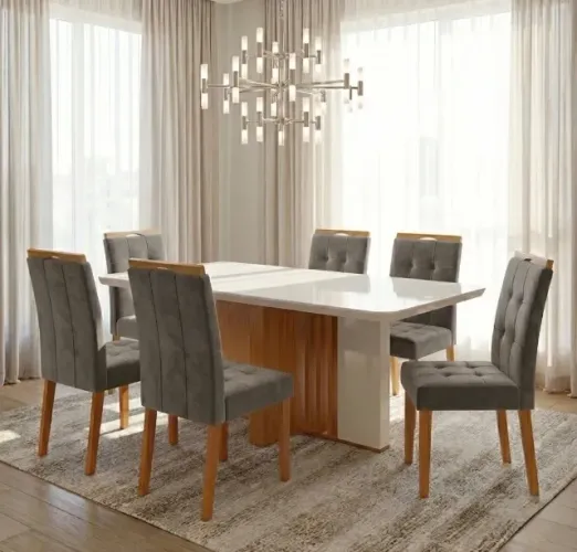 Conjunto de Jantar Florença Premium 6 Lugares