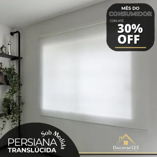 PERSIANA ROLO TRANSLUCIDA- DIRETO DE FABRICA