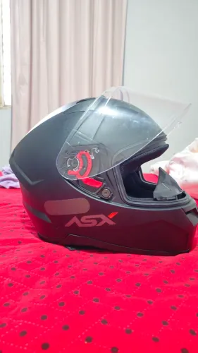 Vendo Capacete Asx City Solid Preto Fosco tam: 58