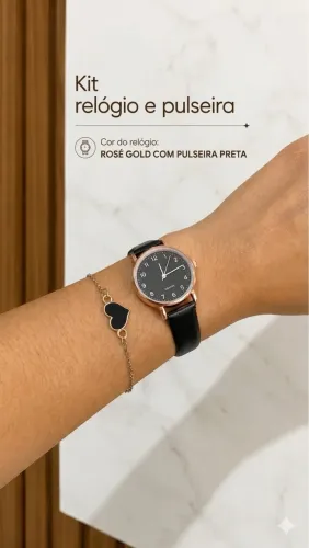 Kit Relógio + Pulseira