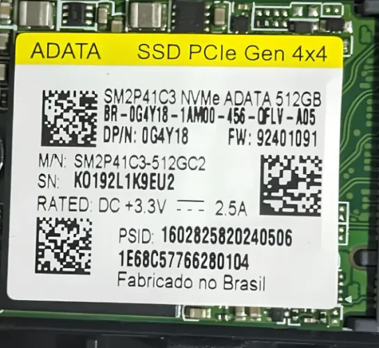 SSD NVME m.2 2230 ADATA SM2P41C3Q 512GB GEN 4X4