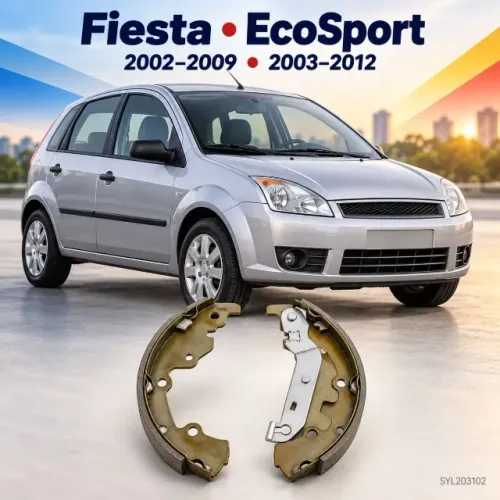 Sapata de Freio Traseira Ford Fiesta EcoSport Syl SYL203102 - Nova