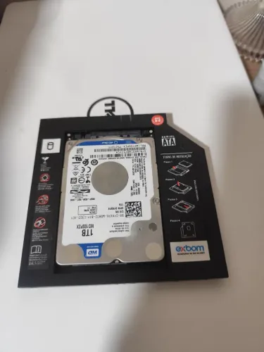 HD de 1 tera da WD com caddy para Dell