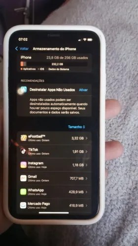 iPhone 11,256 GB de memória