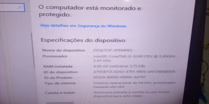 Computador Desktop Intel Core I3 4gb Ram