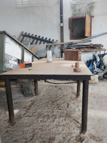 Mesa de aço para oficina 2x1