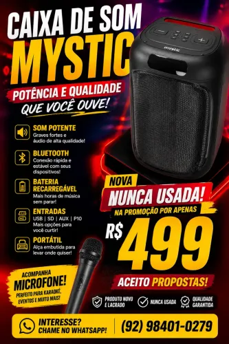 Caixa de som mystic