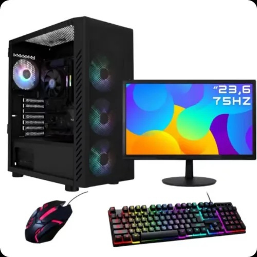 Pc gamer completo ryzen 5 5600gt 16GB RAM 480GB ssd fonte 500w plus, muito pouco usado