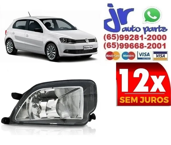 Par Farol de Milha Gol G6 2012 a 2016 Auxiliar Neblina