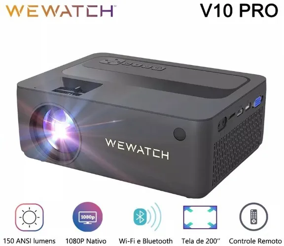 Projetor WeWatch V10Pro Full HD No Pix R$559,00