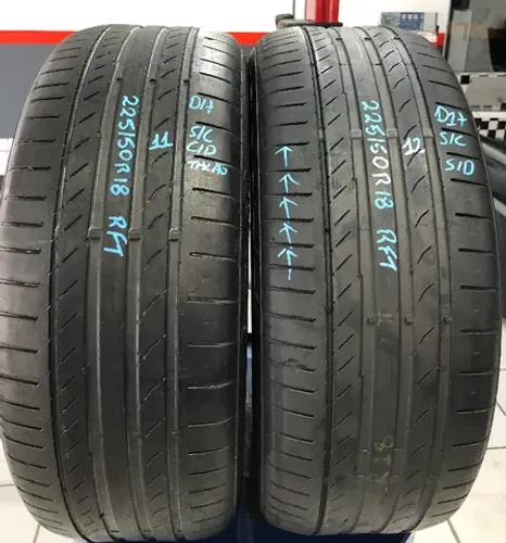 Kit 02 Pneus 225/50r18 Continental Sportcontact 5 Run Flat (usados) 11/12