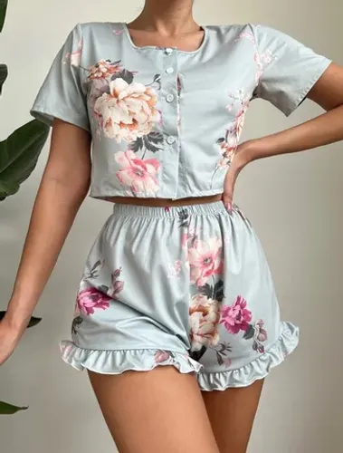 Conjunto de Pijama Florido 
