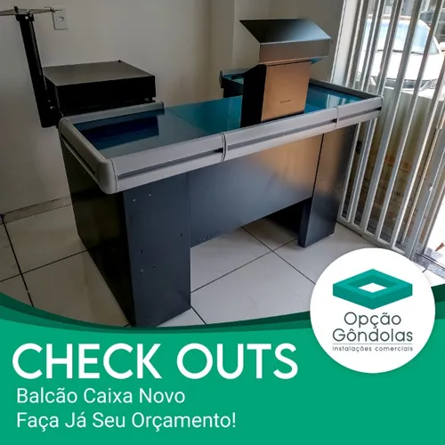 Check Outs - Vitrine, Balções de atendimento | Produto Novo.