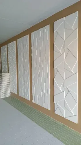 Revestimentos Cimentícios 3D Área interna e externa