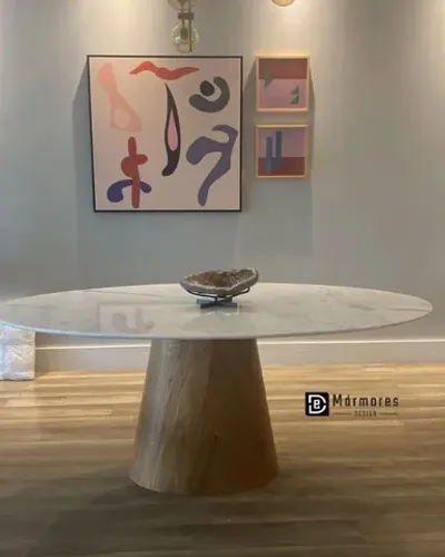 Mesa cone ( mármore espírito santo 1.80x1.00) Oferta