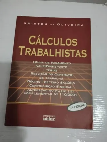 Livro Cálculos Trabalhistas - Aristeu de Oliveira