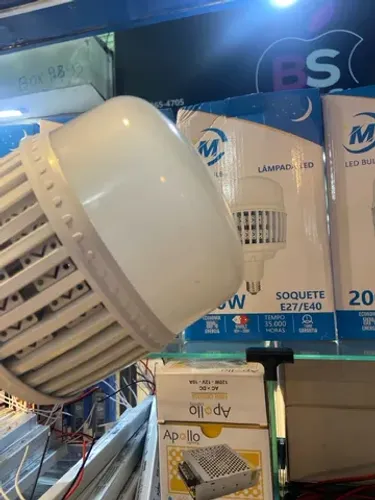 Lampada bulbo 200w Alta Potencia 6500k 