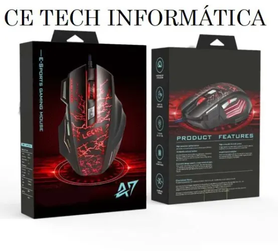 Mouses com fio game Novo Promoção