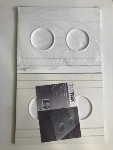 Esteira Bandeja Flexível Sofá Porta Copos Topflex Branca NOVO