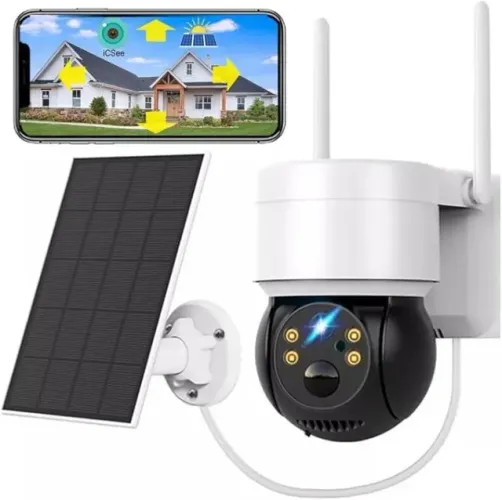 Câmera Externa com Painel Solar - Segurança Completa por R$ 399!
