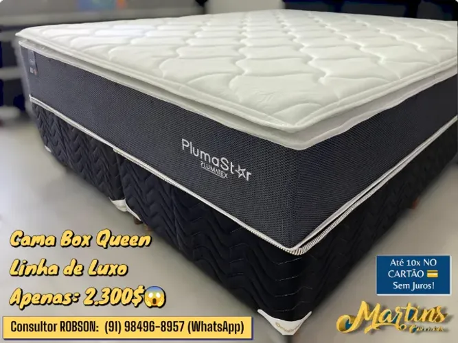 CAMA BOX QUEEN DE MOLAS ENSACADAS, TOP DE LINHA