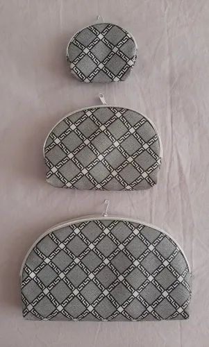 Kit necessaire, bolsa de maquiagem, material impermeável (3 peças).