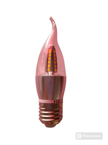 Lampada vela led 4w 4d-e27 branco frio 6000k