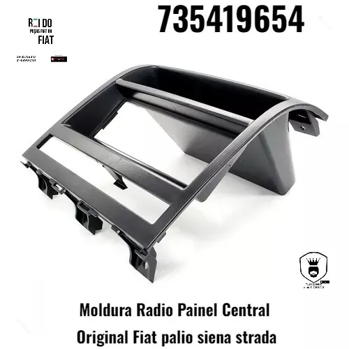Moldura central do painel Palio Siena Strada usada original