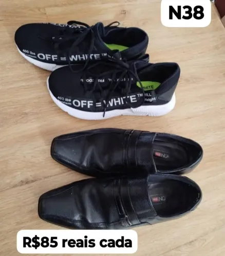 Sapato e tênis número 38 masculino