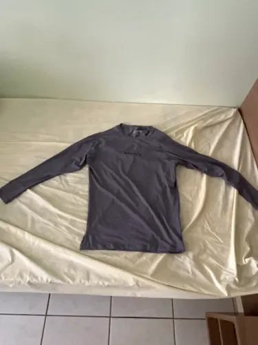 Camisa de compressão manga comprida da Growth cinza