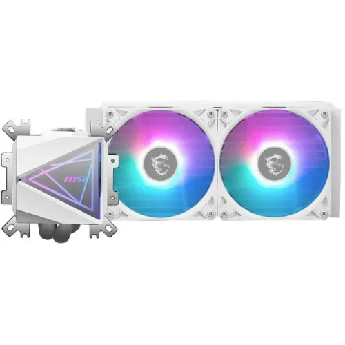 Water Cooler MSI MAG Coreliquid I240, ARGB, 240mm, Intel e AMD, Branco, 12x 45,57