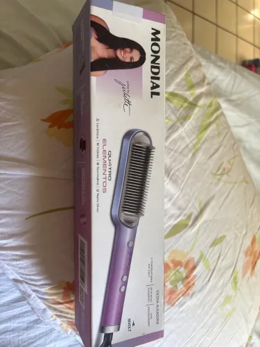MONDIAL Escova Alisadora By Juliette, Azul/Rosa, 36W, Bivolt - EA-JU-03