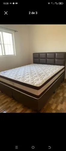 Cama Box Queen com Cabeceira colchão D45 