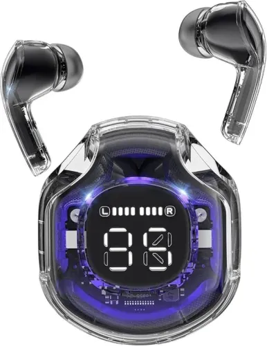 Fone de Ouvido Bluetooth TWS com Tela LED