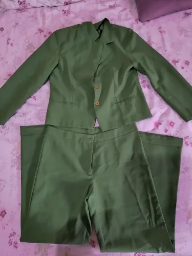 Conjunto Social Verde Elegante