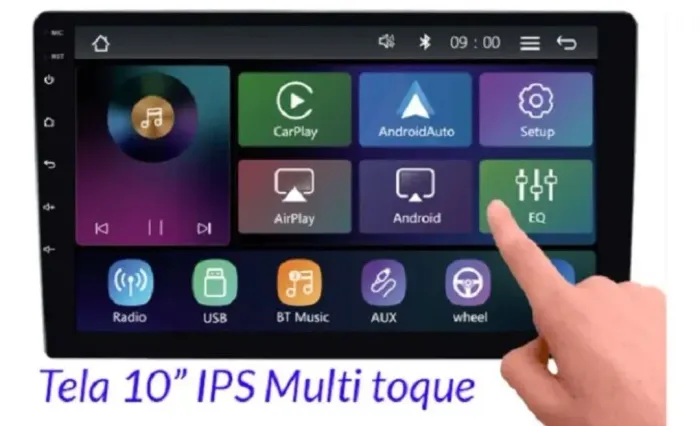 Multimídia 9 Polegadas RS7009BR Carplay