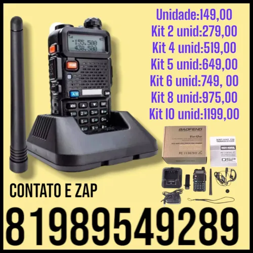 RÁDIO COMUNICADOR BAOFENG UV-5R
