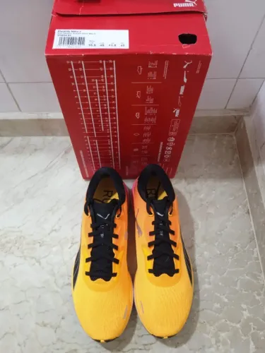 Tênis De Corrida Puma Electrify Nitro 2 Masculino Importado Novo Laranja E Preto 43