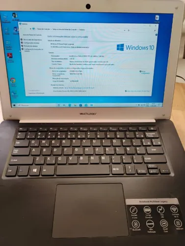 Notebook Multilaser Intel Atom 2gb ram, armazenamento 96gb, tela 14" Win 10