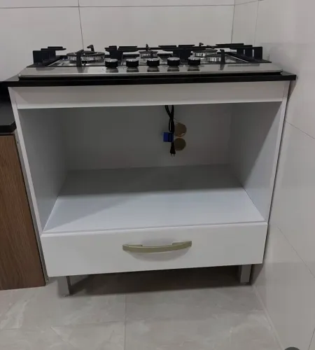 Promoção Balcão Branco para Cooktop e Forno - 23/07
