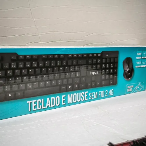 Teclado e mouse sem fio 