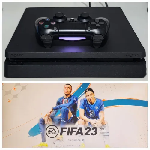 PS4 Slim 1TB c/ Leitor + Garantia c/ Jogo.  Temos Loja Física. Corra e Adquira ja o seu!!