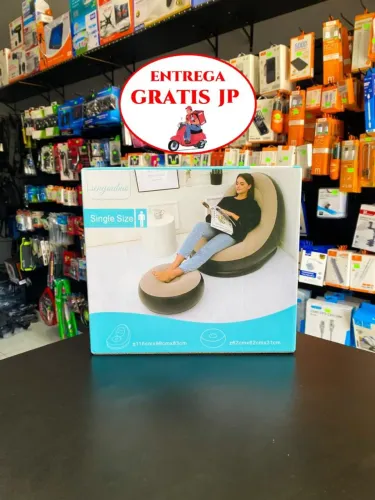 POLTRONA INFLÁVEL COM PUFE