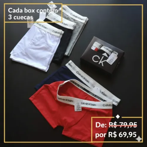 3 Cuecas Premium Calvin Klein