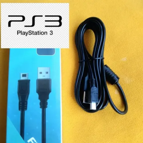 Cabo Usb Controle Ps3 V3 1.8m Blindado com Filtro Alta Velocidade