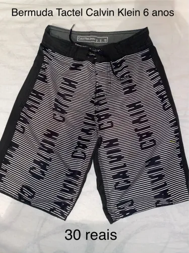 Bermuda original Calvin Klein 6 anos menino
