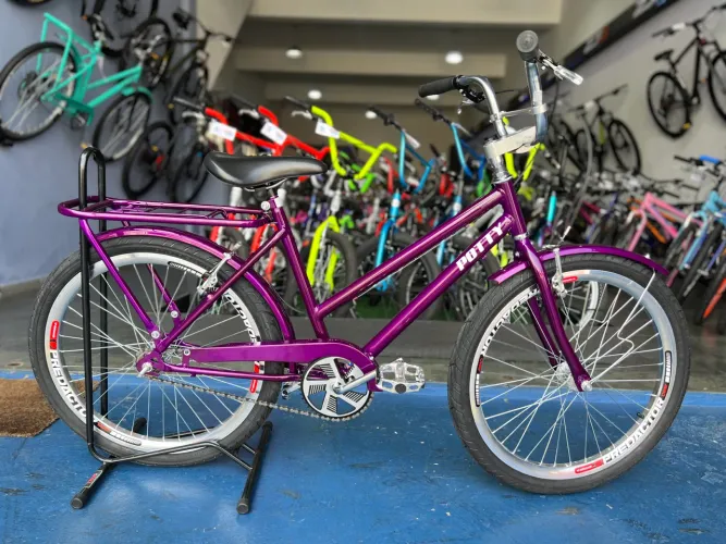 Bicicleta Ceci Potty aro 24 - Cor Roxa